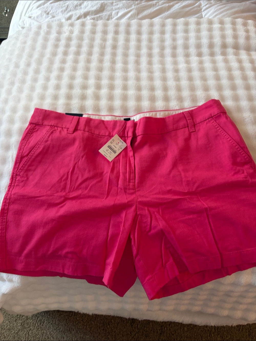 J. Crew Hot Pink Chino Bermuda Shorts